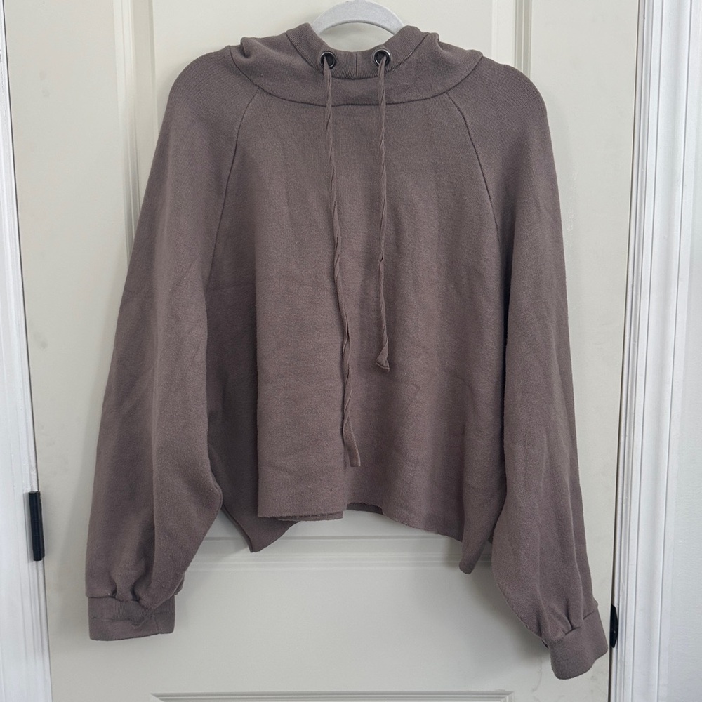 Women's Zara Taupe Hoodie Top Medium